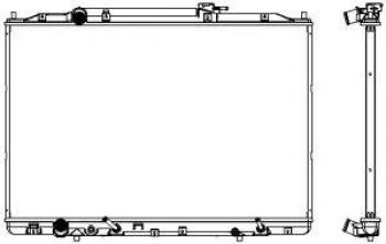 13 449 р. Радиатор охлаждения двигателя (3,7 л) SAKURA Acura MDX YD2 дорестайлинг (2006-2009)  с доставкой в г. Королёв. Увеличить фотографию 2