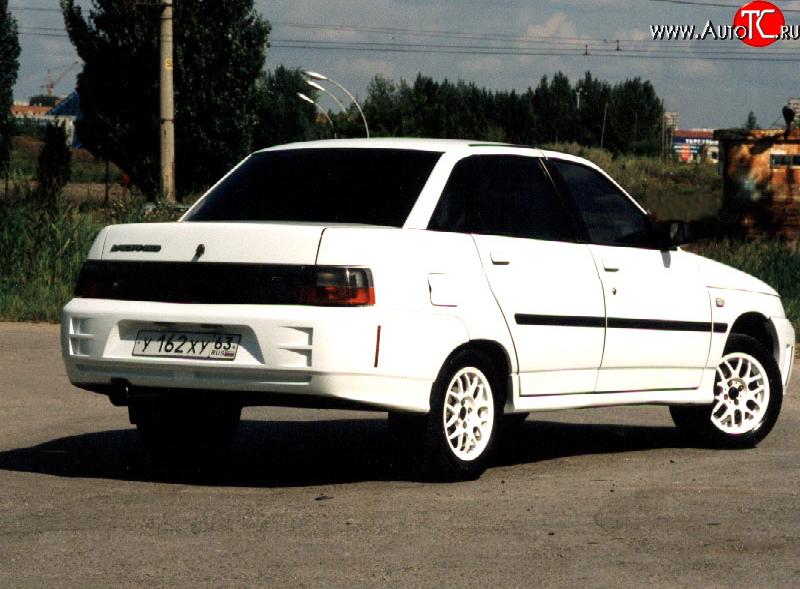 4 899 р. Задний бампер Titan Sport Лада 2110 седан (1995-2007) (Неокрашенный)  с доставкой в г. Королёв