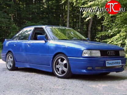 5 099 р. Пороги накладки RS Audi 80 B3 седан (1986-1991) (Неокрашенные)  с доставкой в г. Королёв