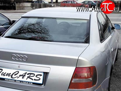 2 749 р. Козырёк RS на заднее лобовое стекло автомобиля Audi A4 B5 8D2 седан 1-ый рестайлинг (1996-1998) (Неокрашенный)  с доставкой в г. Королёв