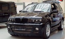 21 499 р. Передний бампер Тарантул BMW X5 E53 дорестайлинг (1999-2003) (Неокрашенный)  с доставкой в г. Королёв. Увеличить фотографию 2