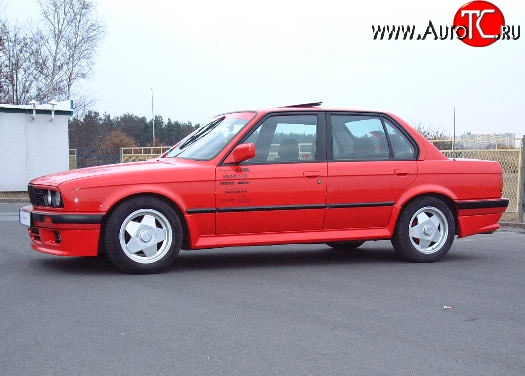 4 499 р. Пороги накладки Elegance BMW 3 серия E30 седан (1982-1991) (стеклопластик жёсткий, Неокрашенные)  с доставкой в г. Королёв