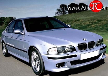 8 149 р. Передний бампер M-Technic BMW 5 серия E39 седан дорестайлинг (1995-2000) (Без сетки, Неокрашенный)  с доставкой в г. Королёв