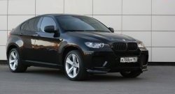 4 749 р. Накладки Global-Tuning на передний бампер автомобиля BMW X6 E71 дорестайлинг (2008-2012) (Неокрашенная)  с доставкой в г. Королёв. Увеличить фотографию 2