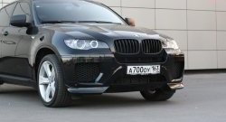 4 749 р. Накладки Global-Tuning на передний бампер автомобиля BMW X6 E71 дорестайлинг (2008-2012) (Неокрашенная)  с доставкой в г. Королёв. Увеличить фотографию 5