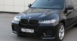 4 749 р. Накладки Global-Tuning на передний бампер автомобиля BMW X6 E71 дорестайлинг (2008-2012) (Неокрашенная)  с доставкой в г. Королёв. Увеличить фотографию 7