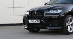 4 749 р. Накладки Global-Tuning на передний бампер автомобиля BMW X6 E71 дорестайлинг (2008-2012) (Неокрашенная)  с доставкой в г. Королёв. Увеличить фотографию 9