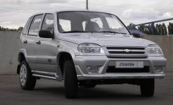 4 799 р. Передний бампер Аскет Chevrolet Niva 2123 дорестайлинг (2002-2008) (Неокрашенный)  с доставкой в г. Королёв. Увеличить фотографию 2