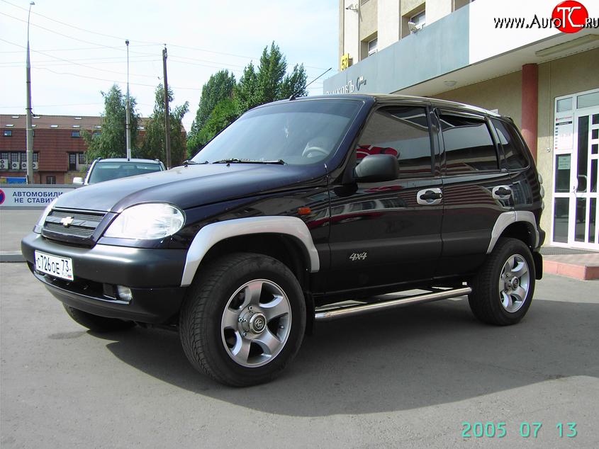 3 299 р. Арки крыльев Аскет  Chevrolet Niva  2123 (2002-2008), Лада 2123 (Нива Шевроле) (2002-2008) (Неокрашенные)  с доставкой в г. Королёв