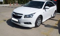 3 899 р. Пороги накладки Sport Style Chevrolet Cruze J300 седан дорестайлинг (2009-2012) (Неокрашенные)  с доставкой в г. Королёв. Увеличить фотографию 3