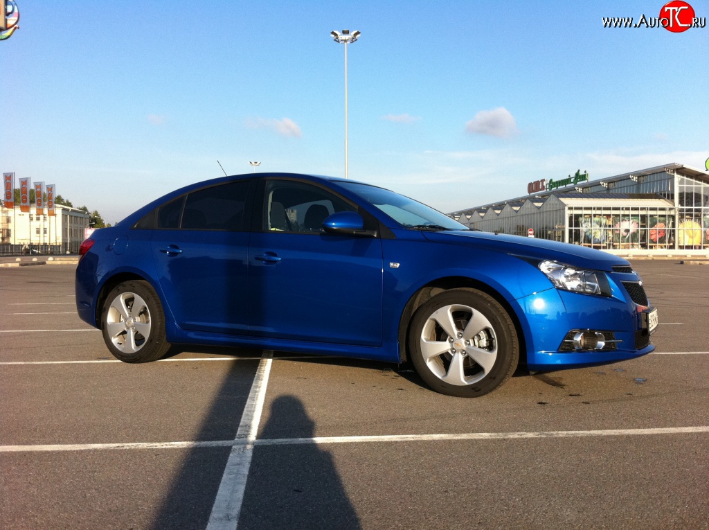 4 199 р. Пороги накладки Z-Line Chevrolet Cruze J305 хэтчбек дорестайлинг (2009-2012) (Неокрашенные)  с доставкой в г. Королёв