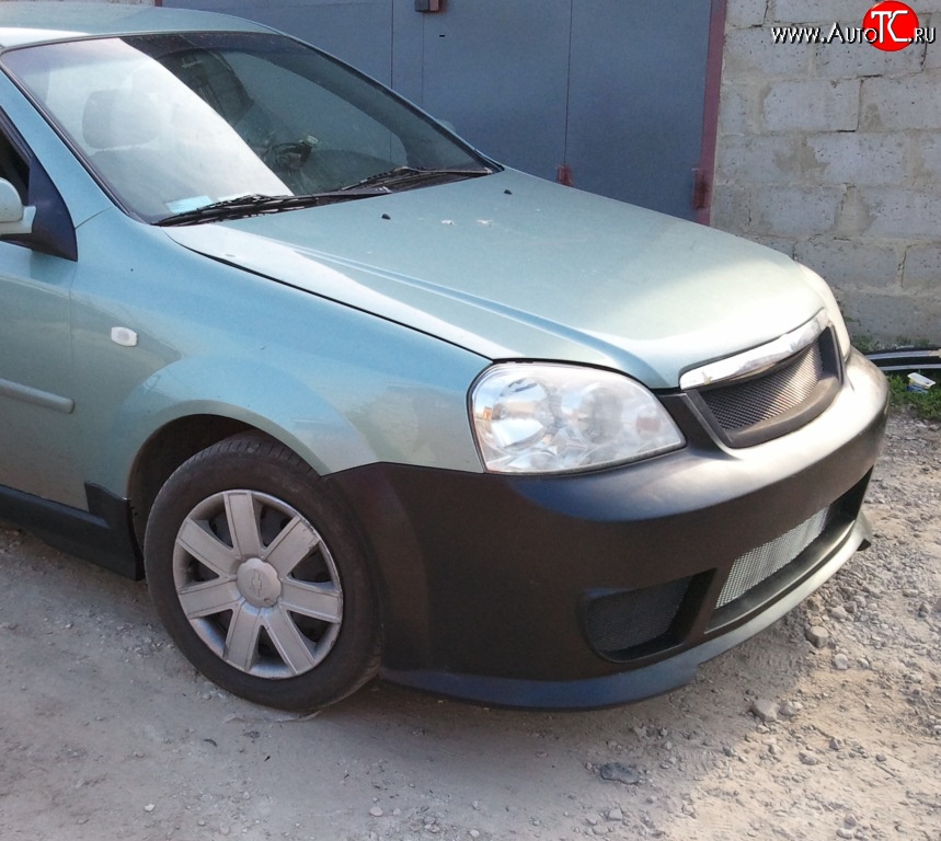 5 999 р. Передний бампер KATO Chevrolet Lacetti седан (2002-2013) (Неокрашенный)  с доставкой в г. Королёв