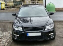 859 р. Реснички на фары СТ Skoda Octavia A5 рестайлинг универсал (2008-2013) (Неокрашенные)  с доставкой в г. Королёв. Увеличить фотографию 2