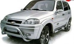 6 999 р. Передний бампер Апал Chevrolet Niva 2123 дорестайлинг (2002-2008) (Неокрашенный)  с доставкой в г. Королёв. Увеличить фотографию 2