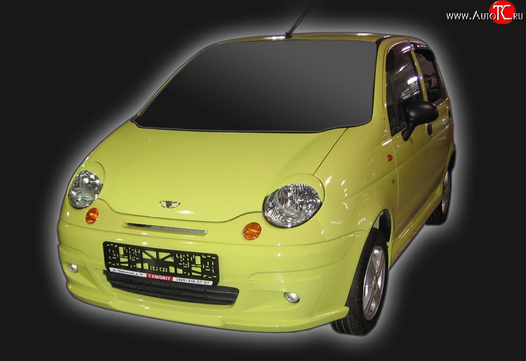 4 349 р. Накладка переднего бампера GT Dynamics Daewoo Matiz M100 дорестайлинг (1998-2000) (Неокрашенная)  с доставкой в г. Королёв