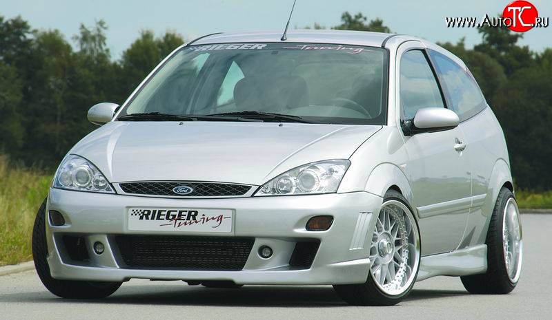 8 899 р. Передний бампер Rieger Ford Focus 1 седан дорестайлинг (1998-2002)  с доставкой в г. Королёв