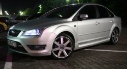 6 999 р. Пороги накладки ST  Ford Focus  2 (2004-2011)  седан дорестайлинг, хэтчбэк 5 дв. дорестайлинг, седан рестайлинг, хэтчбэк 5 дв. рестайлинг (Неокрашенные)  с доставкой в г. Королёв. Увеличить фотографию 4