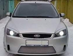 14 299 р. Передний бампер Concept  Ford Focus  2 (2004-2008)  седан дорестайлинг, универсал дорестайлинг, хэтчбэк 3 дв. дорестайлинг, хэтчбэк 5 дв. дорестайлинг (Неокрашенный)  с доставкой в г. Королёв. Увеличить фотографию 2