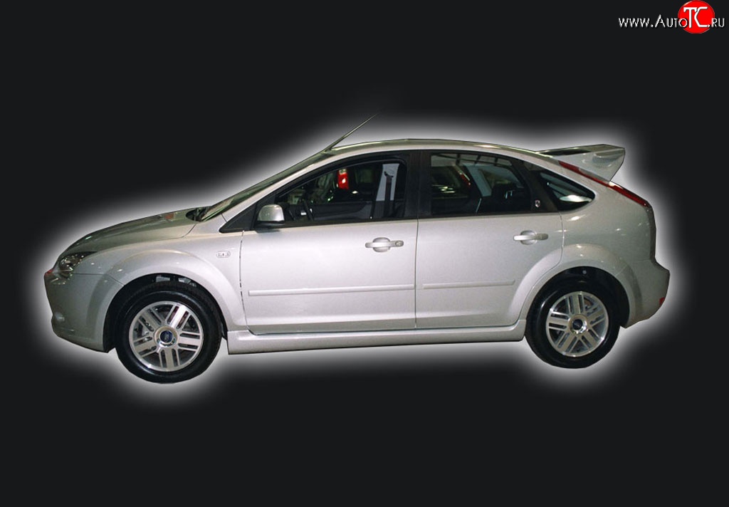 5 999 р. Пороги накладки GT Dynamics Ford Focus 2 хэтчбэк 5 дв. дорестайлинг (2004-2008) (Неокрашенные)  с доставкой в г. Королёв