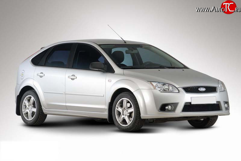 3 649 р. Пороги накладки YTG Ford Focus 2 универсал рестайлинг (2007-2011) (Неокрашенные)  с доставкой в г. Королёв