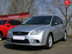 3 649 р. Пороги накладки YTG Ford Focus 2 универсал рестайлинг (2007-2011) (Неокрашенные)  с доставкой в г. Королёв. Увеличить фотографию 2