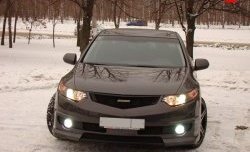 27 799 р. Передний бампер MUGEN Honda Accord CU седан дорестайлинг (2008-2011) (Неокрашенный)  с доставкой в г. Королёв. Увеличить фотографию 2