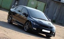 27 999 р. Пластиковый капот Mugen Style Honda Civic FD седан дорестайлинг (2005-2008) (Неокрашенный)  с доставкой в г. Королёв. Увеличить фотографию 6