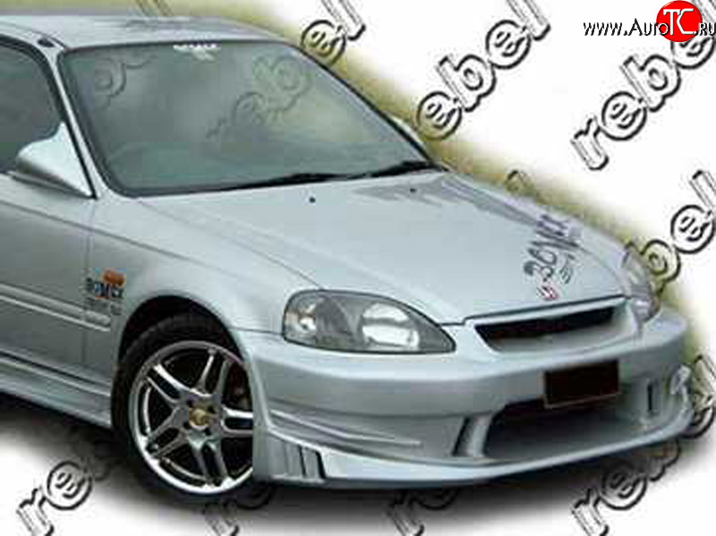 7 299 р. Передний бампер Sport Honda Civic EJ,EK,EM седан дорестайлинг (1995-1998) (кузов: седан)  с доставкой в г. Королёв