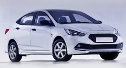 1 099 р. Реснички Sport Hyundai Solaris RBr седан дорестайлинг (2010-2014) (Неокрашенные)  с доставкой в г. Королёв. Увеличить фотографию 4