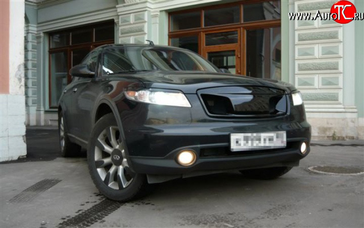 5 799 р. Решётка радиатора Devil INFINITI FX35 S50 дорестайлинг (2002-2005) (Неокрашенная)  с доставкой в г. Королёв