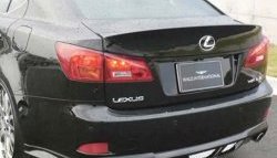 12 599 р. Накладка заднего бампера Wald Lexus IS250 XE20 седан дорестайлинг (2005-2013) (Неокрашенная)  с доставкой в г. Королёв. Увеличить фотографию 2