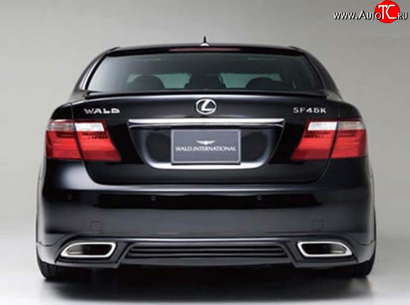 15 699 р. Накладка заднего бампера Wald Lexus LS460 XF40 дорестайлинг (2006-2009) (Неокрашенная)  с доставкой в г. Королёв