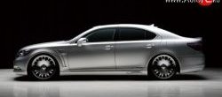 17 299 р. Пороги накладки Wald Lexus LS460 XF40 дорестайлинг (2006-2009) (Неокрашенные)  с доставкой в г. Королёв. Увеличить фотографию 2