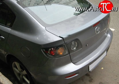 3 099 р. Спойлер Style Mazda 3/Axela BK дорестайлинг седан (2003-2006) (Неокрашенный)  с доставкой в г. Королёв