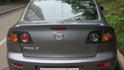 3 099 р. Спойлер Style Mazda 3/Axela BK дорестайлинг седан (2003-2006) (Неокрашенный)  с доставкой в г. Королёв. Увеличить фотографию 3