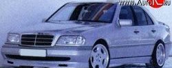 3 599 р. Пороги накладки Rieger Mercedes-Benz C-Class S202 дорестайлинг универсал (1992-1997)  с доставкой в г. Королёв. Увеличить фотографию 2