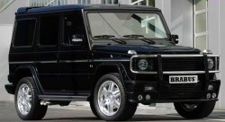 4 299 р. Накладка переднего бампера Brabus Mercedes-Benz G class W463 5 дв. дорестайлинг (1989-1994) (Неокрашенная)  с доставкой в г. Королёв. Увеличить фотографию 2