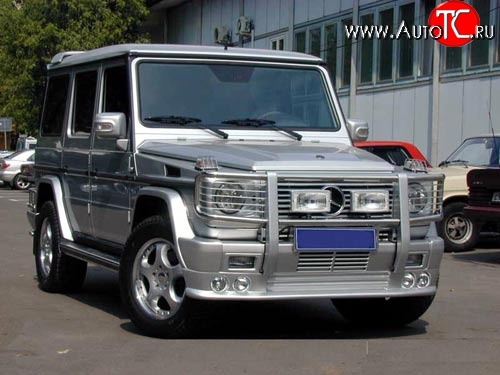 15 699 р. Накладка переднего бампера AMG Mercedes-Benz G class W463 5 дв. дорестайлинг (1989-1994) (Неокрашенная)  с доставкой в г. Королёв