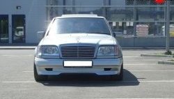 4 299 р. Накладка переднего бампера GT Dynamics Mercedes-Benz E-Class W124 седан дорестайлинг (1984-1993) (Неокрашенная)  с доставкой в г. Королёв. Увеличить фотографию 2