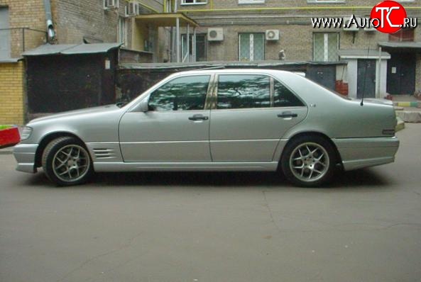 12 599 р. Пороги накладки LORINSER Mercedes-Benz S class W140 Седан (1991-1998) (Неокрашенные)  с доставкой в г. Королёв