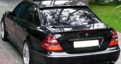 2 699 р. Козырёк AMG на заднее лобовое стекло автомобиля  Mercedes-Benz E-Class  W211 (2002-2009) дорестайлинг седан, рестайлинг седан (Неокрашенный)  с доставкой в г. Королёв. Увеличить фотографию 2