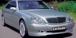 8 949 р. Накладка переднего бампера CARLSSON Mercedes-Benz S class W220 (1998-2005) (Неокрашенная)  с доставкой в г. Королёв. Увеличить фотографию 1