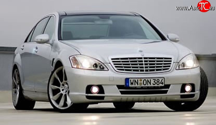 16 049 р. Передний бампер LORINSER Mercedes-Benz S class W221 (2006-2013) (Неокрашенный)  с доставкой в г. Королёв