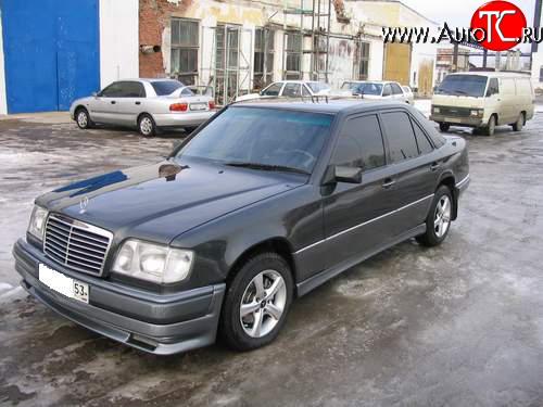 2 049 р. Накладка на передний бампер Mercedes-Benz E-Class W124 седан дорестайлинг (1984-1993)  с доставкой в г. Королёв