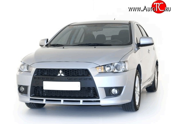 22 899 р. Передний бампер Standart Plus Mitsubishi Lancer CY хэтчбэк дорестайлинг (2007-2010) (Неокрашенный)  с доставкой в г. Королёв