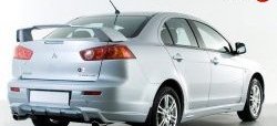 3 599 р. Накладка заднего бампера Elegance Mitsubishi Lancer CY седан дорестайлинг (2007-2010) (Неокрашенная)  с доставкой в г. Королёв. Увеличить фотографию 2