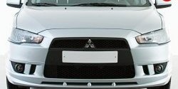 3 599 р. Накладка переднего бампера Elegance Mitsubishi Lancer 10 седан дорестайлинг (2007-2010) (Неокрашенная)  с доставкой в г. Королёв. Увеличить фотографию 3