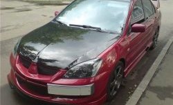 6 399 р. Накладка переднего бампера Evo Mitsubishi Lancer 9 1-ый рестайлинг седан (2003-2005) (Неокрашенная)  с доставкой в г. Королёв. Увеличить фотографию 3