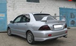 8 299 р. Спойлер в стиле Evo var №2 (средний)  Mitsubishi Lancer  9 (2003-2009) 1-ый рестайлинг седан, 2-ой рестайлинг седан (Неокрашенный)  с доставкой в г. Королёв. Увеличить фотографию 3