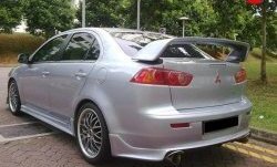 Накладка Zodiak V2 на задний бампер Mitsubishi (Митсубиси) Lancer (Лансер)  10 (2007-2017) 10 седан дорестайлинг, седан рестайлинг